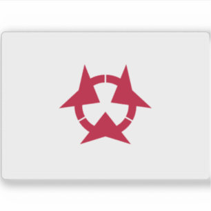 Flagge der Präfektur Oita Aufkleber