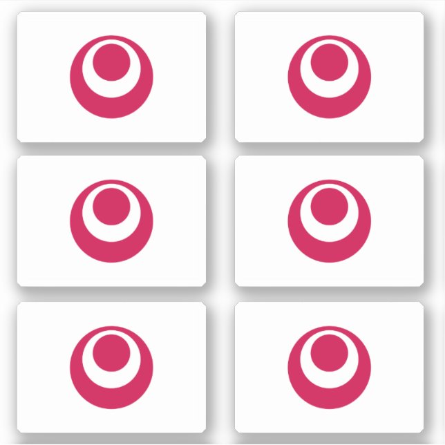 Flagge der Präfektur Okinawa, Japan Aufkleber (Vorderseite)