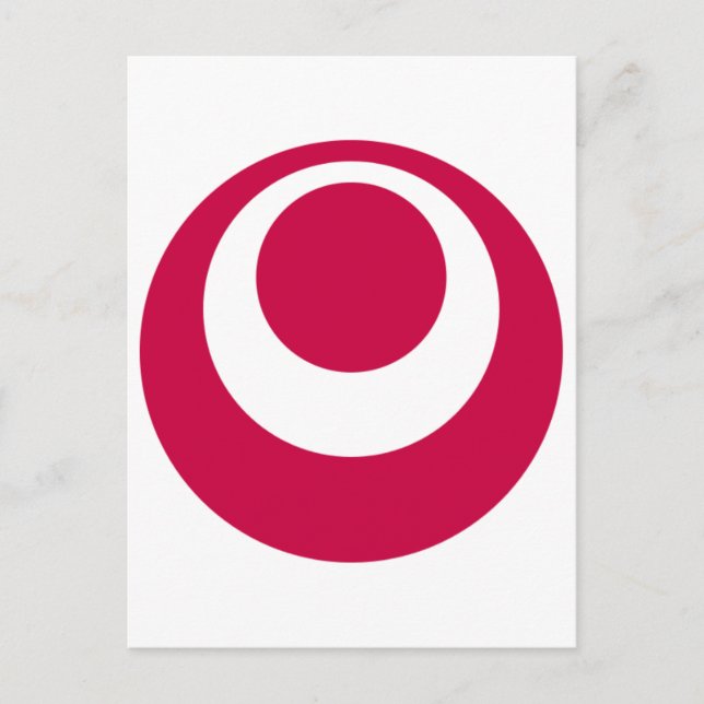 Flagge der Präfektur Okinawa Postkarte (Vorderseite)