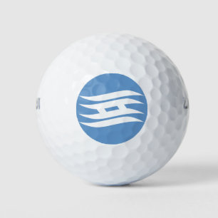 Flagge der Präfektur Osaka, Japan Golfball