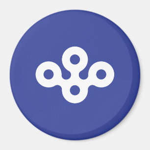 Flagge der Präfektur Osaka, Japan Magnet