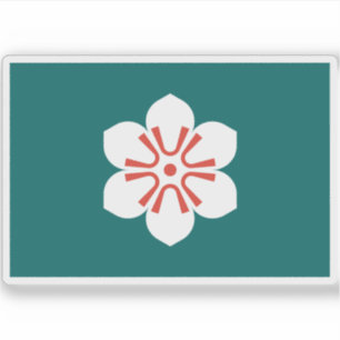 Flagge der Präfektur Saga, Japan Aufkleber