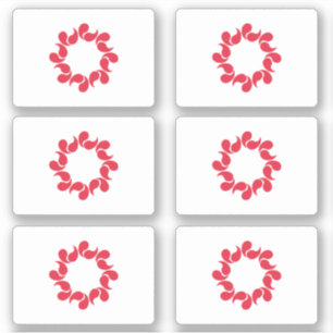 Flagge der Präfektur Saitama, Japan Aufkleber