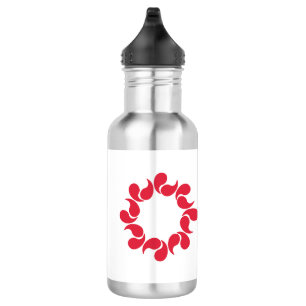 Flagge der Präfektur Saitama, Japan Edelstahlflasche