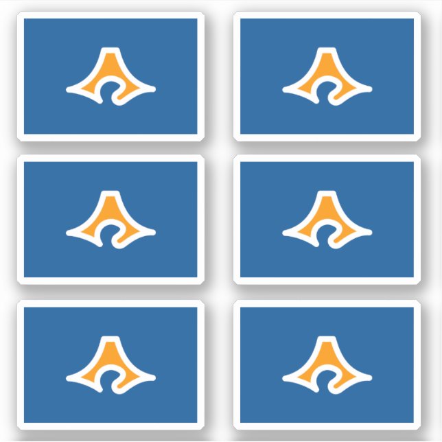 Flagge der Präfektur Shizuoka, Japan Aufkleber (Vorderseite)