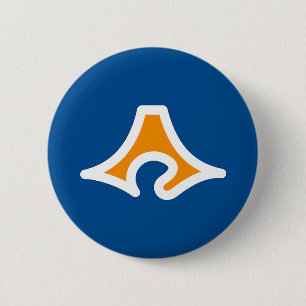 Flagge der Präfektur Shizuoka, Japan Button