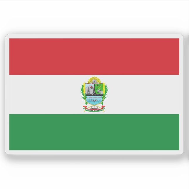 Flagge der Provinz Azángaro, Peru Aufkleber (Vorderseite)