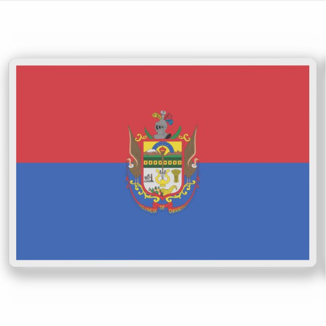 Flagge der Provinz Chimborazo, Ecuador Aufkleber (Vorderseite)