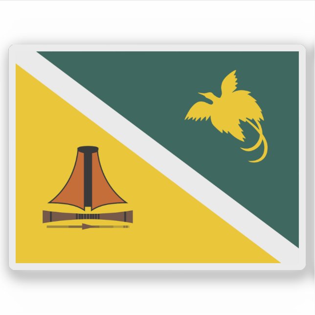 Flagge der Provinz Jiwaka, Papua Neue Guinea Aufkleber (Vorderseite)