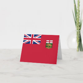 Flagge der Provinz Manitoba Karte