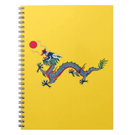 Flagge der Qing-Dynastie China Notizblock