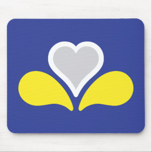 Flagge der Region Brüssel-Hauptstadt, Belgien Mousepad