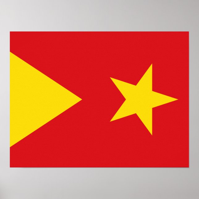 Flagge der Region Tigray Poster (Vorne)