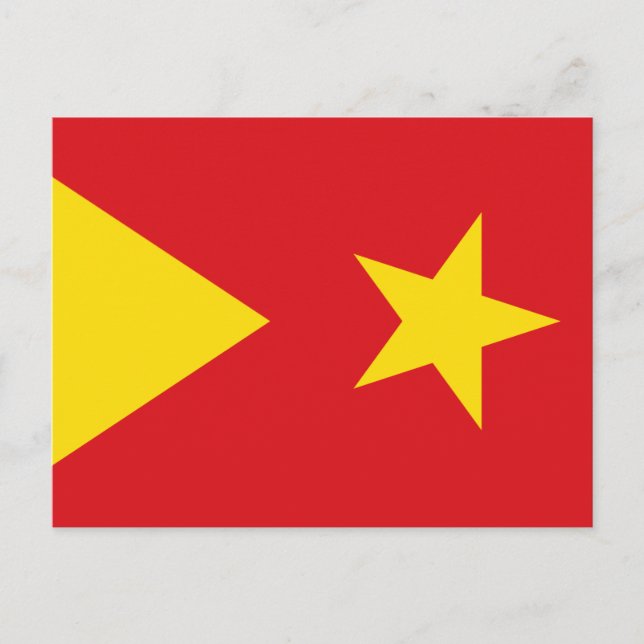 Flagge der Region Tigray Postkarte (Vorderseite)