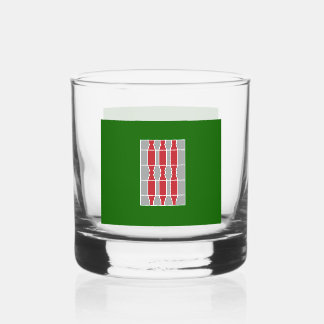 Flagge der Region Umbrien Whiskyglas