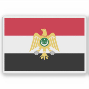 Flagge der Republik Ägypten (1952-1958) Aufkleber