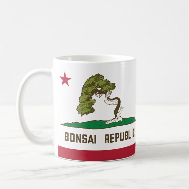 Flagge der Republik Bonsai Kaffeetasse (Links)