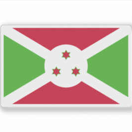 Flagge der Republik Burundi Aufkleber