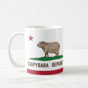 Flagge der Republik Capybara Kaffeetasse