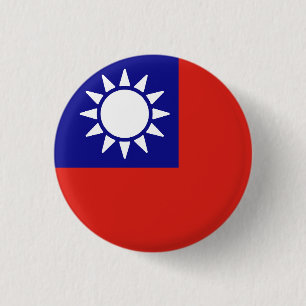 Flagge der Republik China Button