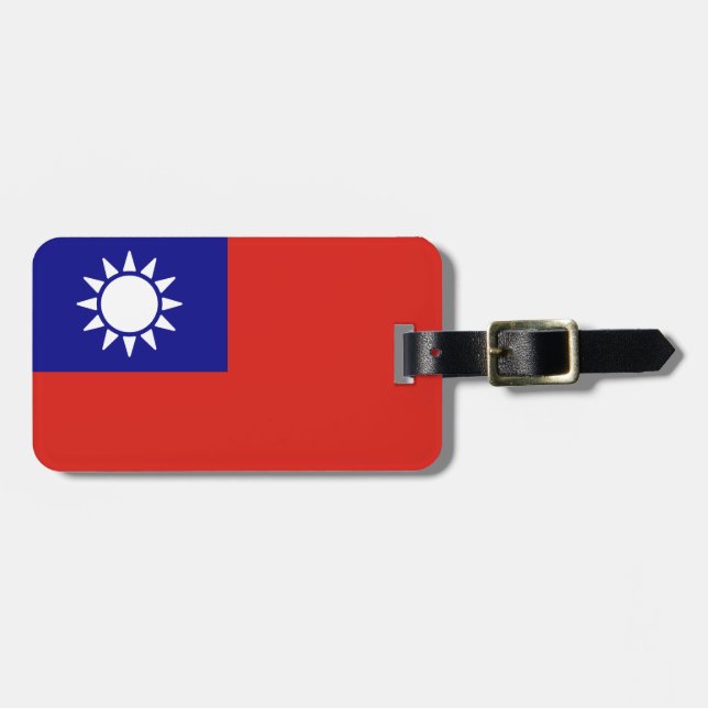 Flagge der Republik China Gepäckanhänger (Vorderseite horizontal)