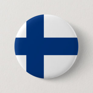 Flagge der Republik Finnland Button