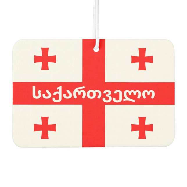 Flagge der Republik Georgien Autolufterfrischer (Vorderseite)
