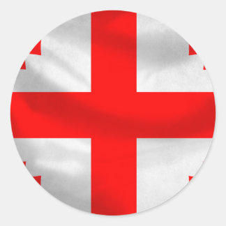 Flagge der Republik Georgien Runder Aufkleber