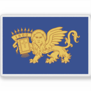 Flagge der Republik Griechenland (1800-1807) Aufkleber