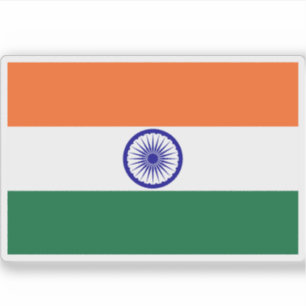 Flagge der Republik Indien Aufkleber