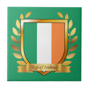 Flagge der Republik Irland Schild Fliese