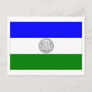 Flagge der Republik Jämtland (inoffiziell) Postkarte