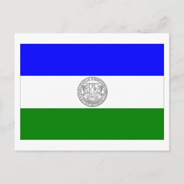 Flagge der Republik Jämtland (inoffiziell) Postkarte (Vorderseite)