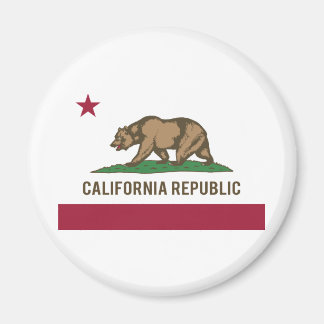 Flagge der Republik Kalifornien - Farbe Magnet