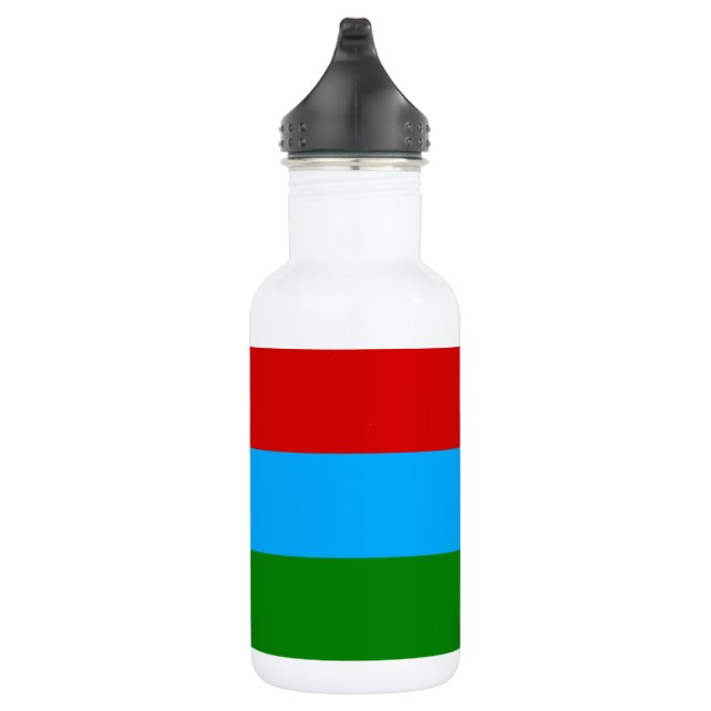 Flagge der Republik Karelien Edelstahlflasche (Rechts)
