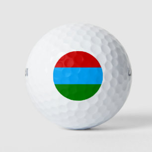 Flagge der Republik Karelien Golfball
