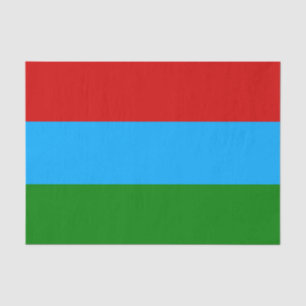 Flagge der Republik Karelien Seidenpapier