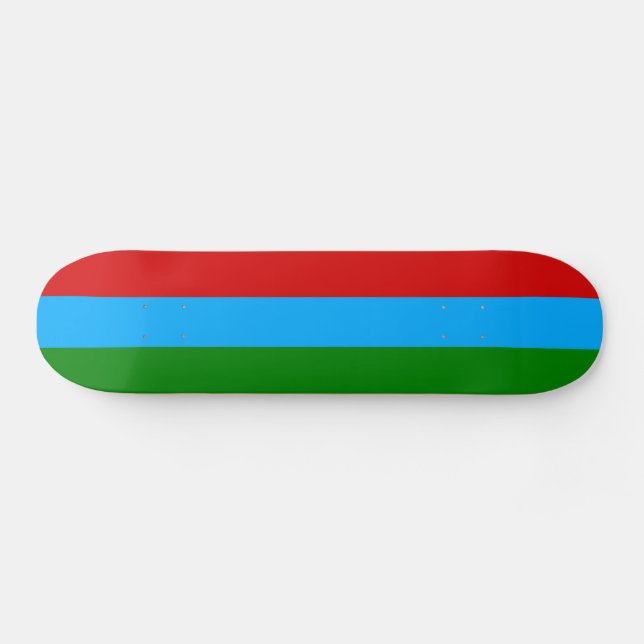 Flagge der Republik Karelien Skateboard (Horizontal)