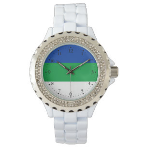 Flagge der Republik Komi Armbanduhr