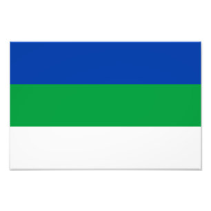 Flagge der Republik Komi Fotodruck