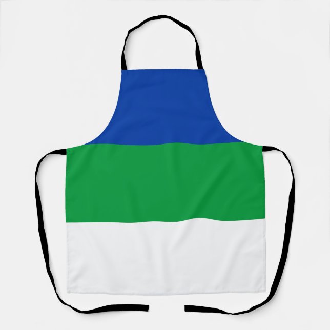 Flagge der Republik Komi Schürze (Vorderseite)