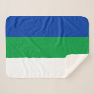 Flagge der Republik Komi Sherpadecke