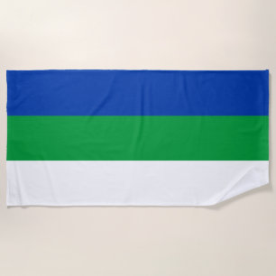 Flagge der Republik Komi Strandtuch