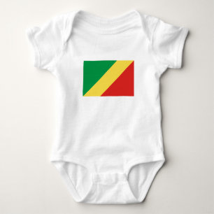 Flagge der Republik Kongo Baby Strampler