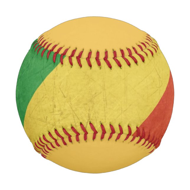 Flagge der Republik Kongo Baseball (Vorderseite)