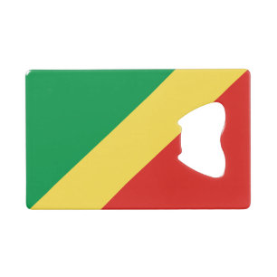 Flagge der Republik Kongo Geldbeutel Flaschenöffner