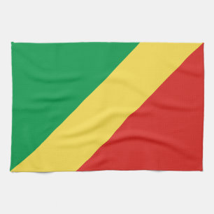 Flagge der Republik Kongo Geschirrtuch