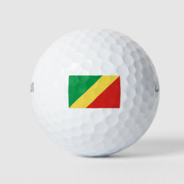 Flagge der Republik Kongo Golfball