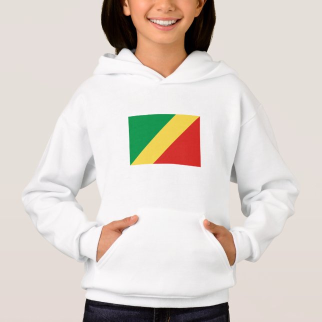 Flagge der Republik Kongo Hoodie (Vorderseite)