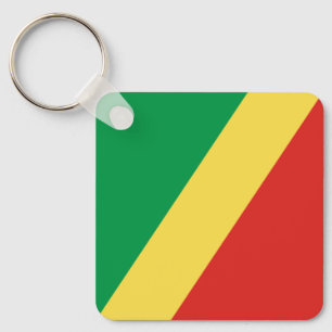 Flagge der Republik Kongo Schlüsselanhänger